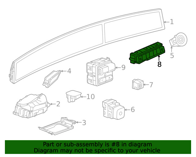 Genuine GM Ride Control Switch 87860609