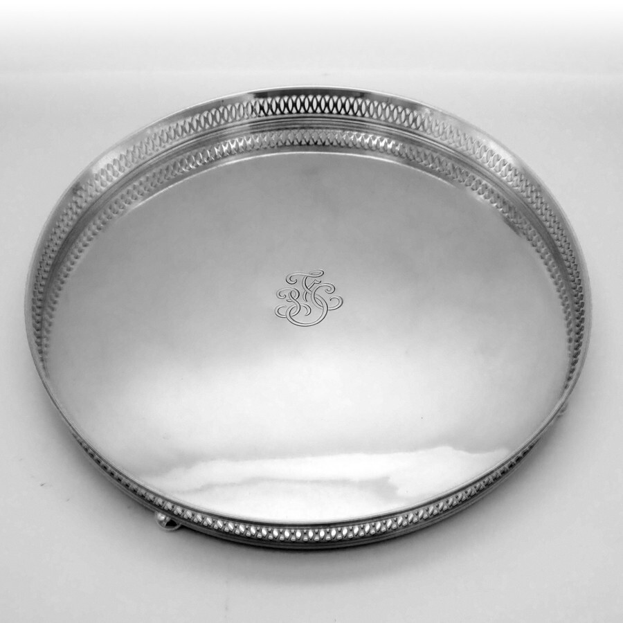 Gallery Tray Tiffany Co Sterling Silver Mono PFC