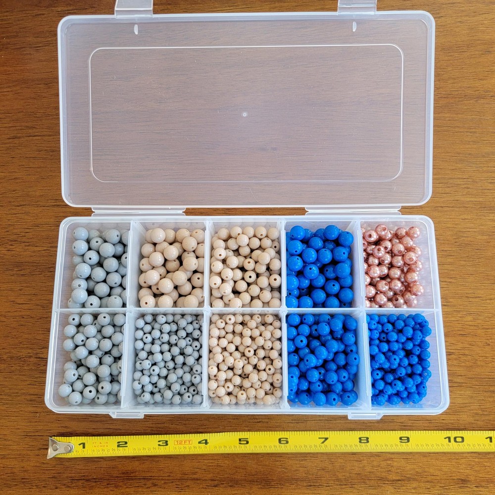 Multi-Color Craft Bead Set in Organizer Box (SR218)