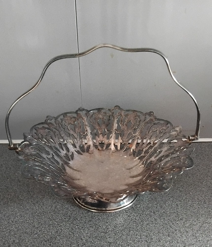 Vintage Silver Plated Bon Bon Dish