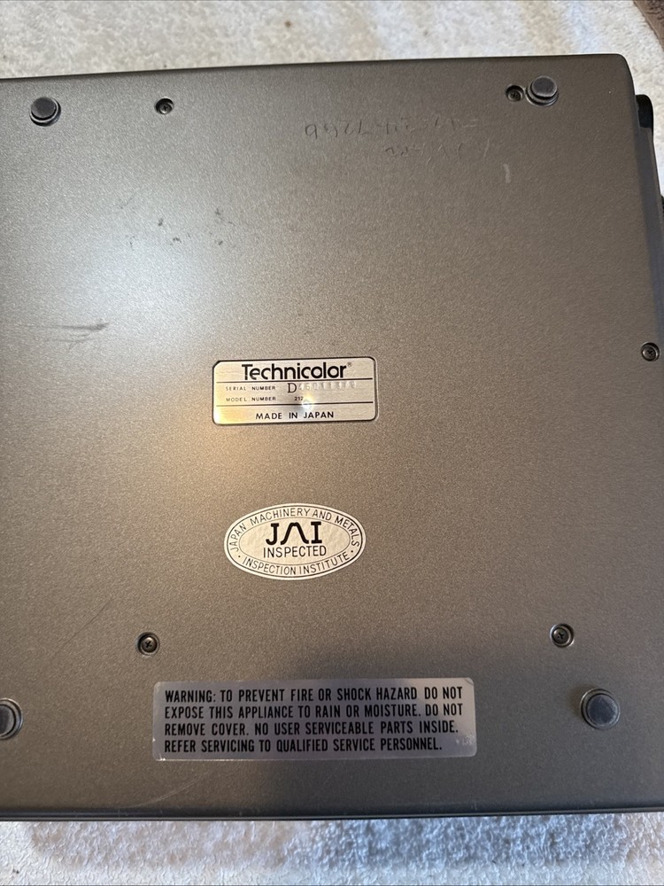 TECHNICOLOR 212 VIDEO RECORDER