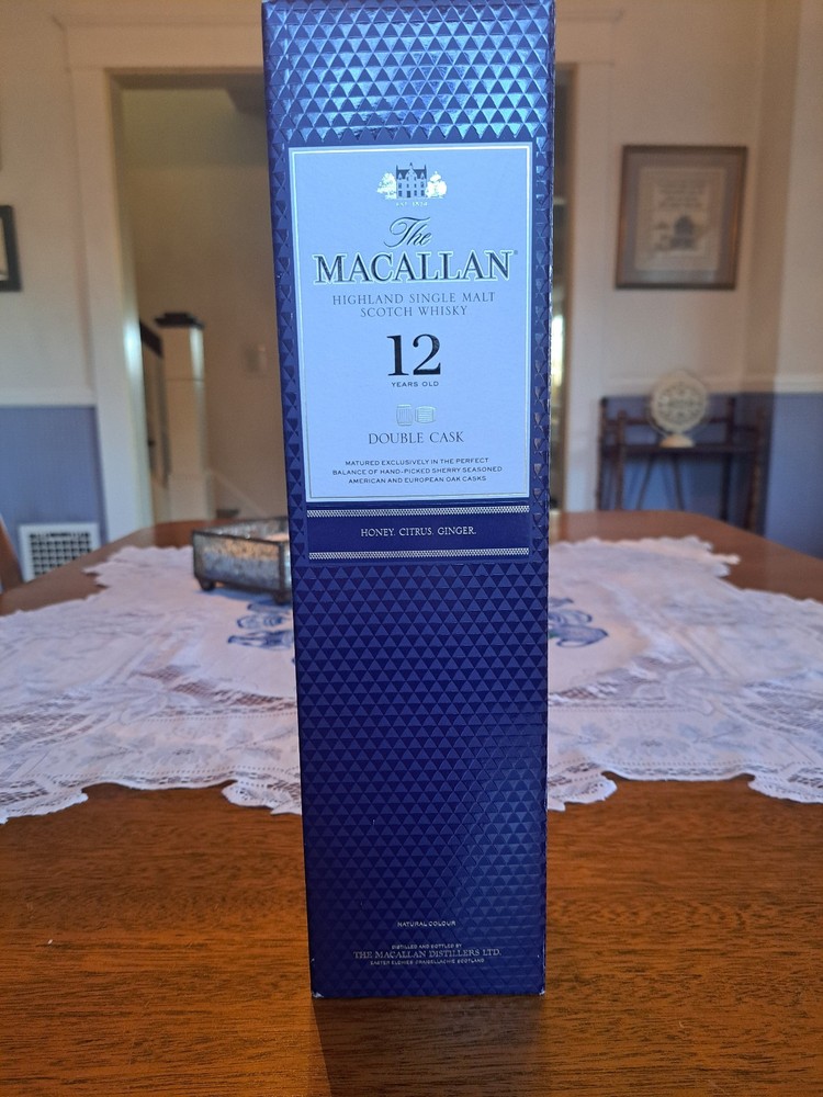 BOX ONLY The Macallan 12 Year Double Cask Scotch Whisky EMPTY Presentation Box