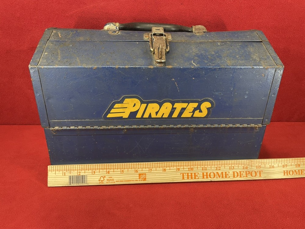 Vintage Cramer Tombstone Coffin Style Toolbox - Rusty Distressed
