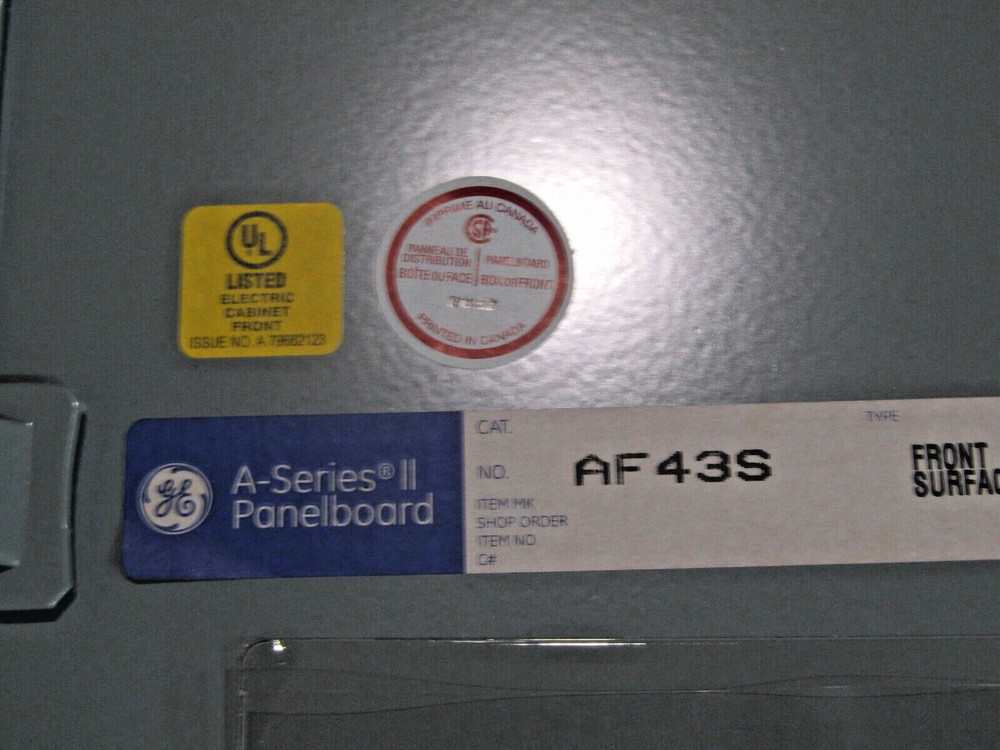 💥NEW GE GENERAL ELECTRIC AF43S PANELBOARD FRONT 43.5" x 20"