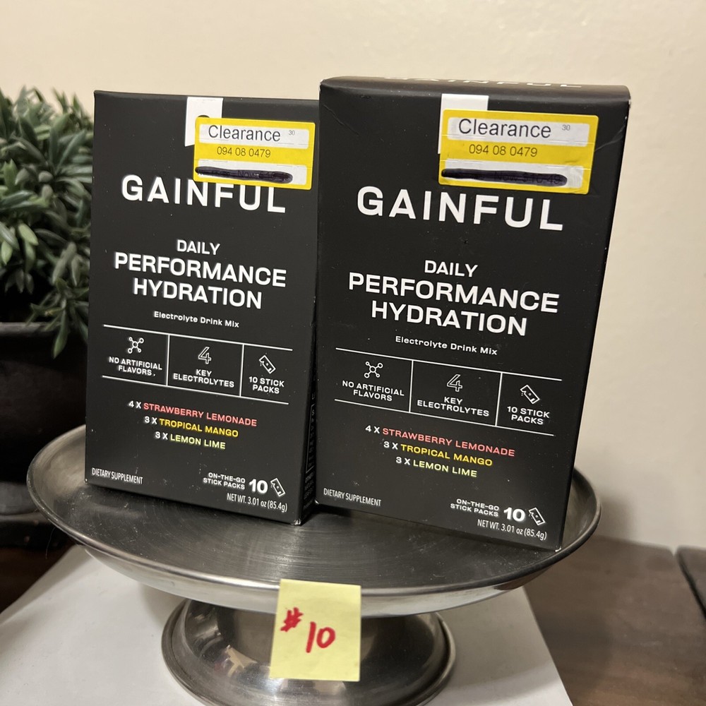 Gainful Hydration Packets Variety Pack Decaffeinated w/ Electrolytes 2 Pack