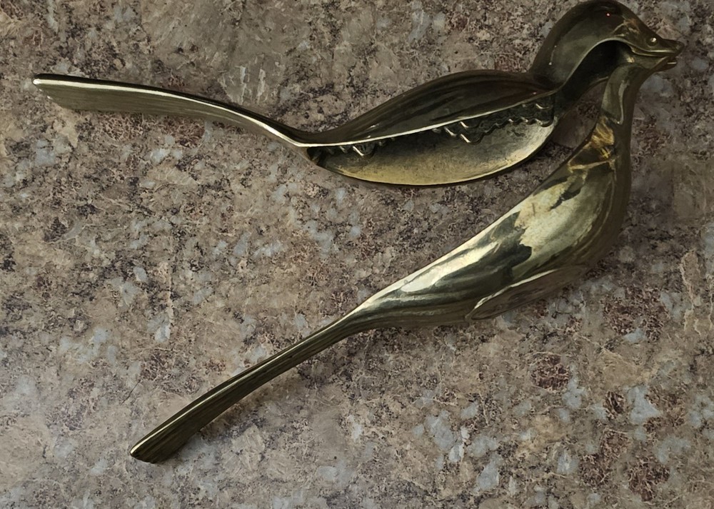 Vintage Decorative Solid Brass Bird Shape Nutcracker