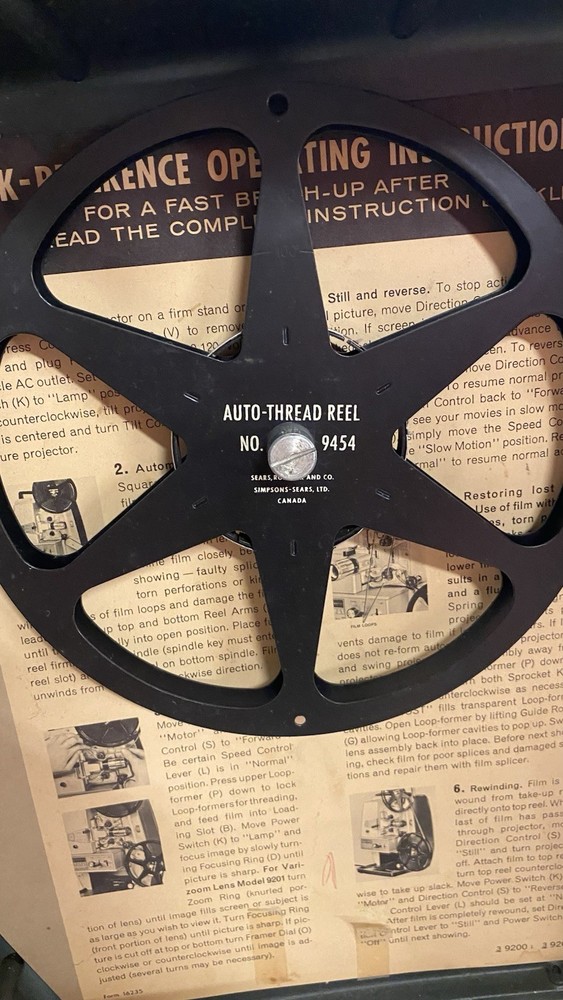 Vintage Sears 8mm Easi-load Model 200 Projector Tested