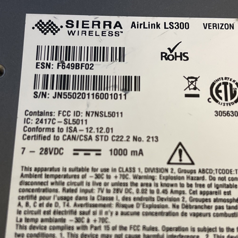 SIERRA WIRELESS AIRLINK LS300
