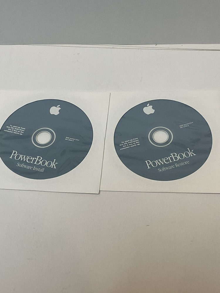 Apple  Macintosh PowerBook Software Install & Restore CD 9.0.4 OEM
