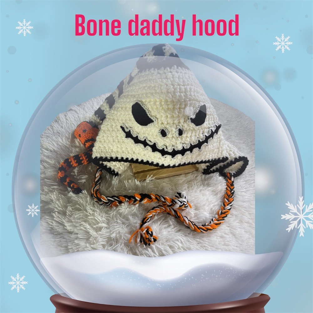 Bone daddy crochet hood