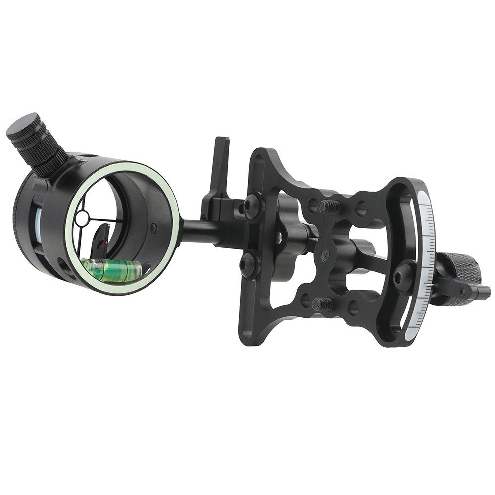 Compound Bow Sight 2 Pin 0.019" Micro Adjustable Archery Shooting Target Hunting