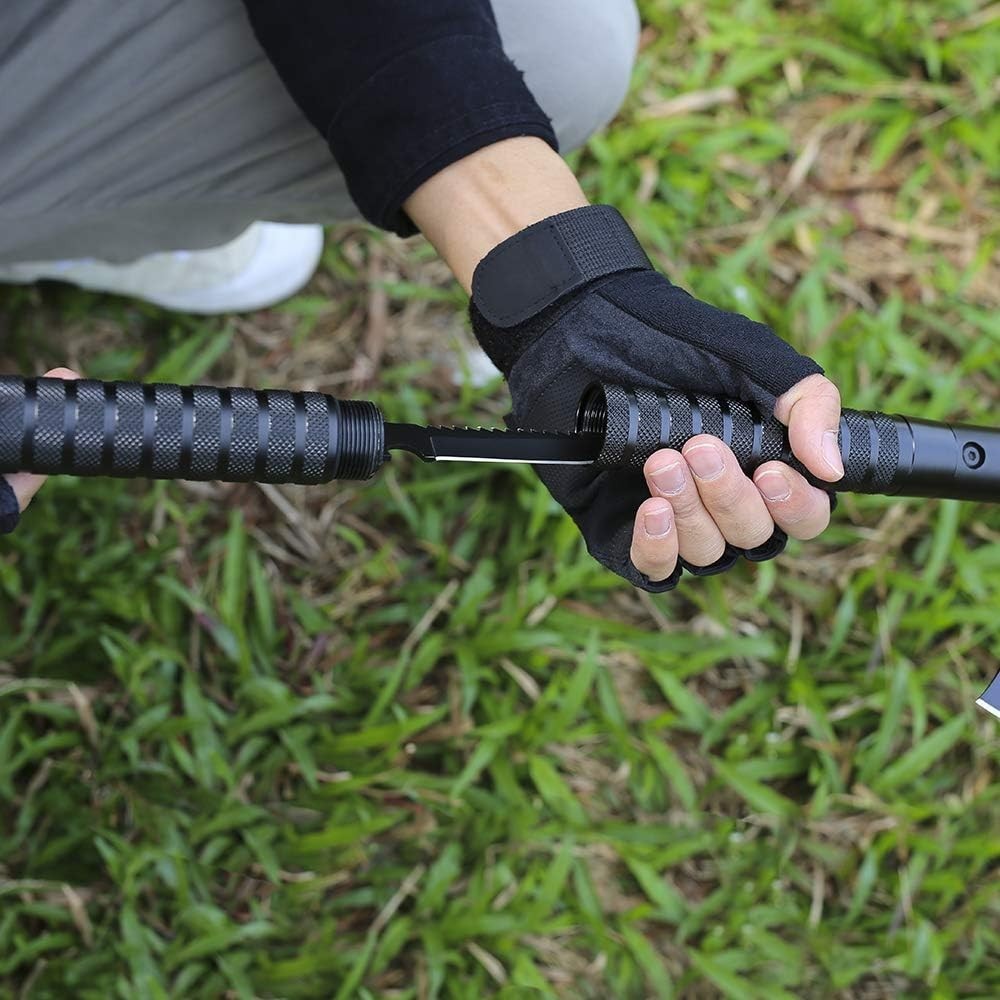 All-in-One Folding Camping Axe – Tactical Hatchet with Essential Tools & Sheath