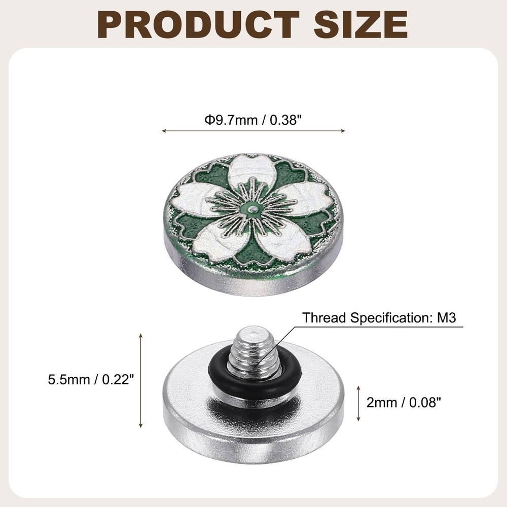 Shutter Button (Green) Camera Soft Release Button Threaded, for Fuji