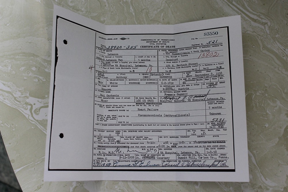WWI DOG TAG WITH PAPERWORK FROM ANTHONY GARBEVIS