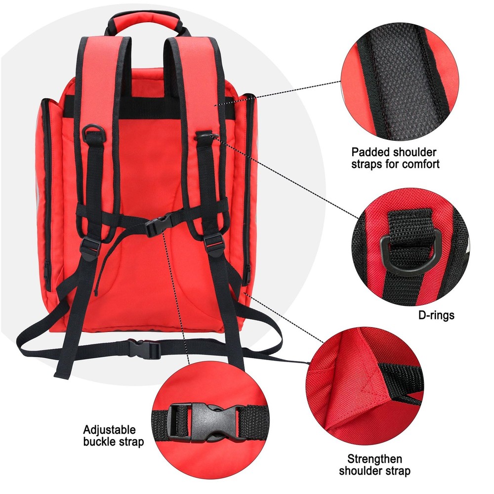First Aid Medical Backpack,First Aid Backpack Empty,EMS EMT First Aid Bag Emp...