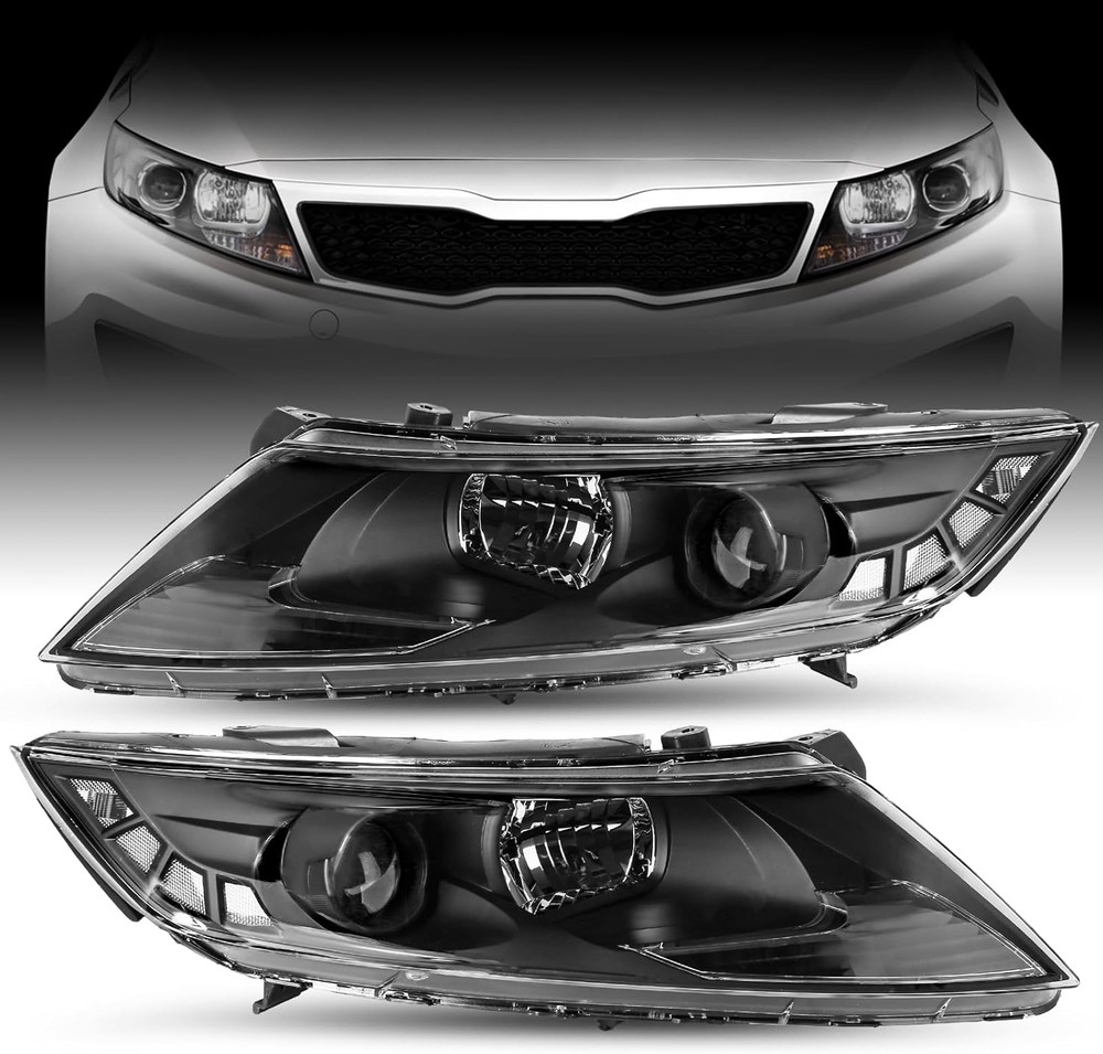 Headlight Assembly Replacement Fit for 2011-2013 Kia Optima Headlamp Replacement