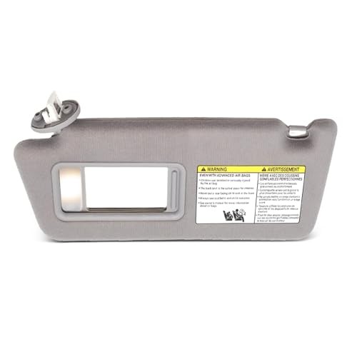 Light Gray Sun Visor Left Driver Compatible with Tacoma 2005 Light Gray (Left)