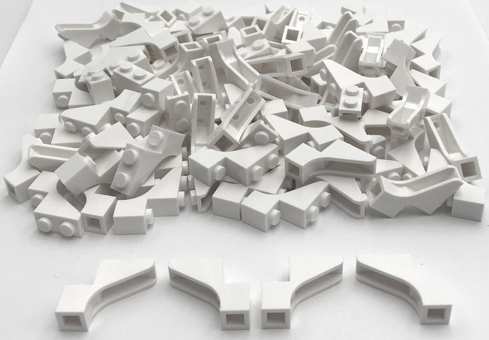 Lego 100 New White Arch 1 x 3 x 2 Studs Pieces