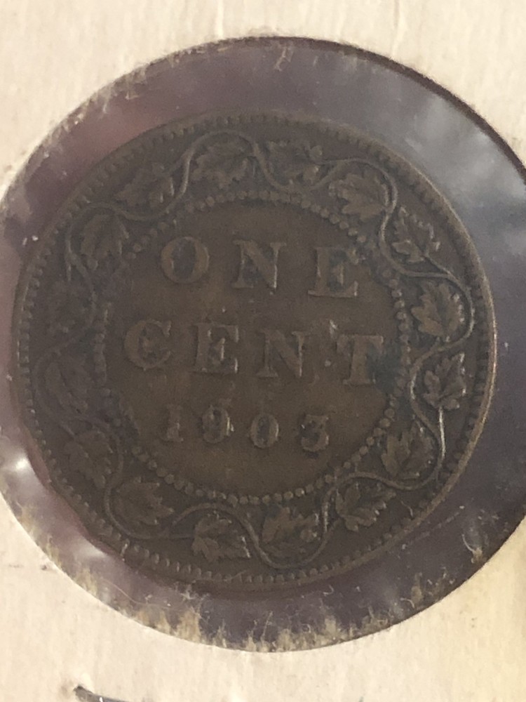 1903 Canada Cent KM# 8 Circulated Condition
