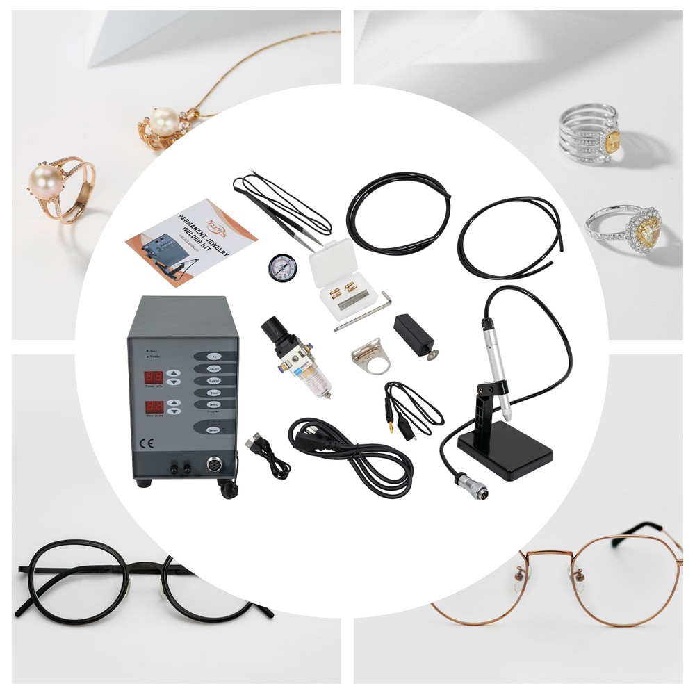 Electric Jewelry Spot Welder 300W Rectangular Pulse Argon Arc Welding Machine