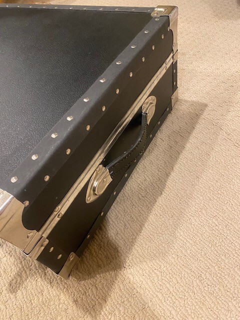 Black Vintage Trunk Storage Decorative with lock ability