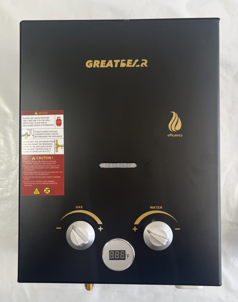 Greatbear Tankless Water Heater Black