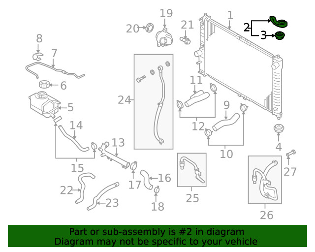 Genuine GM Radiator Assembly Bracket 96536645