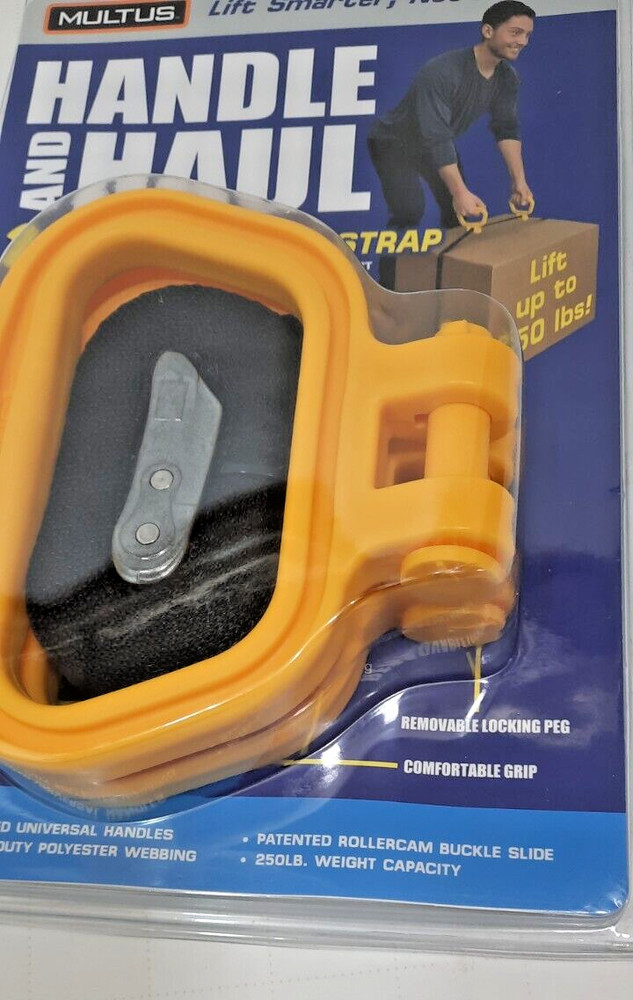 NEW - MULTUS Handle and Haul, 2 Handle Moving Strap - 250 lb. Capacity