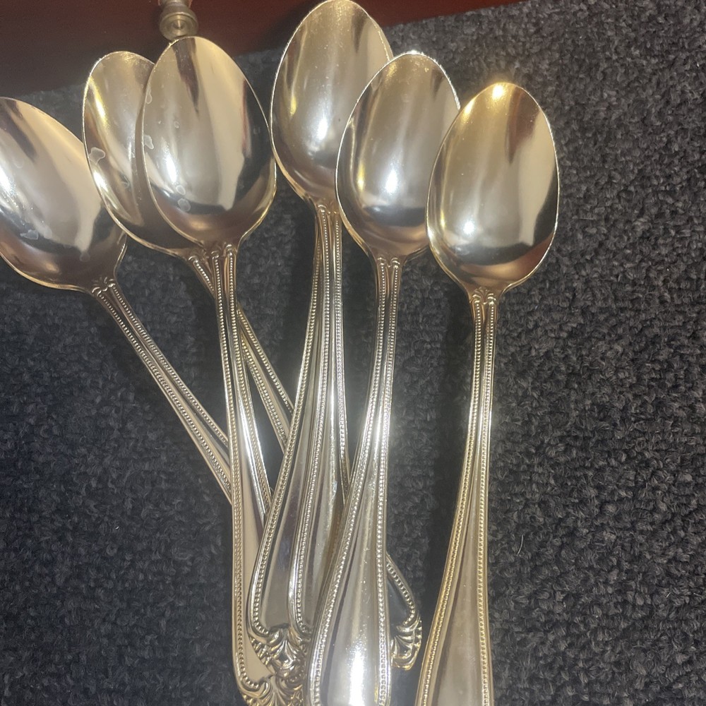 Hampton Silversmiths Stainless Steel Flatware Gold Electroplate Dining Set 98pcs