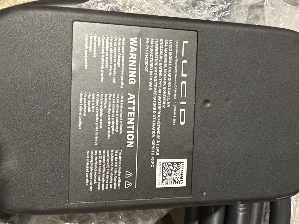 2022-2025 Lucid EV Charger