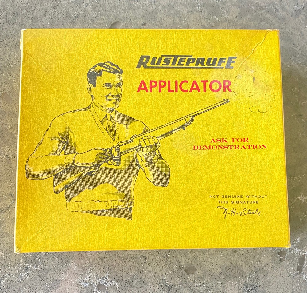 NEW OLD STOCK Rusteprufe Applicator Vaporizer Rusteprufe Laboratories Rust Proof