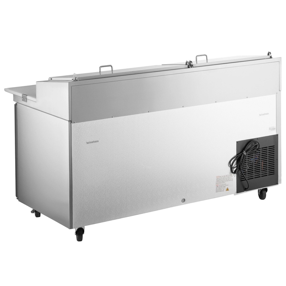 71" 2 Door Refrigerated Pizza Prep Table