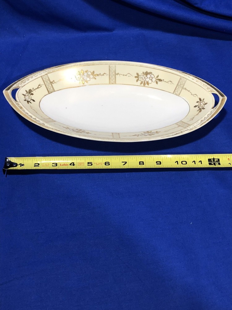Noritake 12.5” Oval Serving Dish Celery Platter