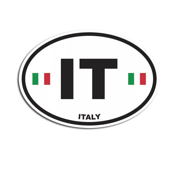 Italy Oval Sticker