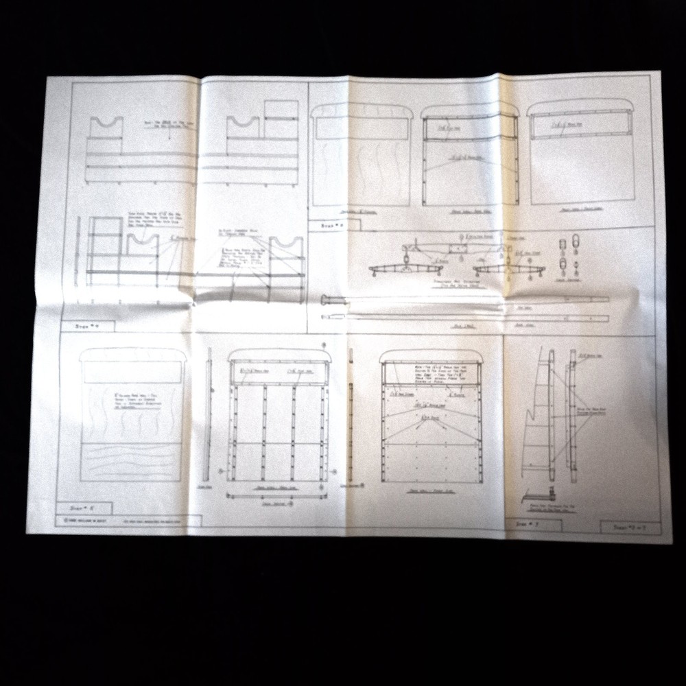 Mud Wagon pw307 Wagonmaster Plans 24" x 36", 1/8th scale, 7 Sheets