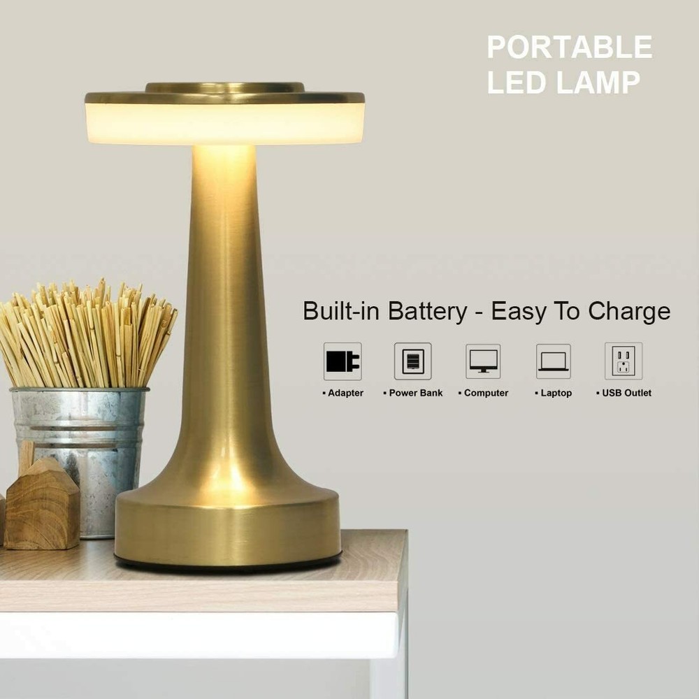 LED Table LampTouch Sensor 3Level Brightness for Kids Nursery Nightstand Bedside