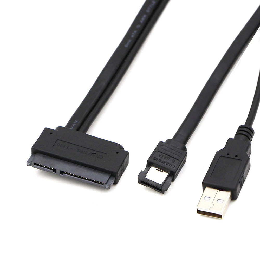 2.5 Hard Drive SATA 22Pin to eSATA Data USB Powered Cable Adapter