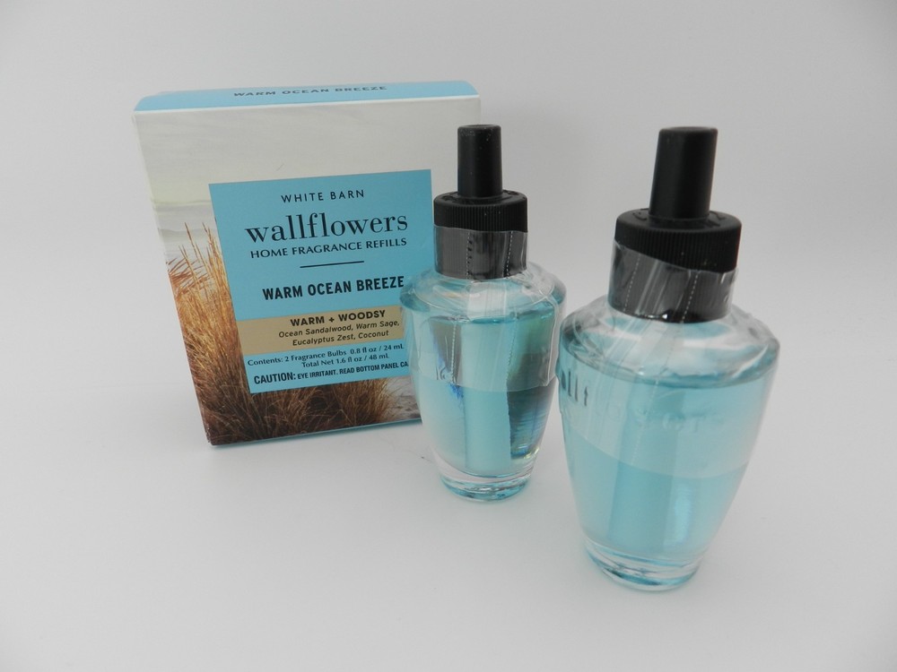 Bath & Body Works White Barn Warm Ocean Breeze Wallflowers Refills 2-Pack