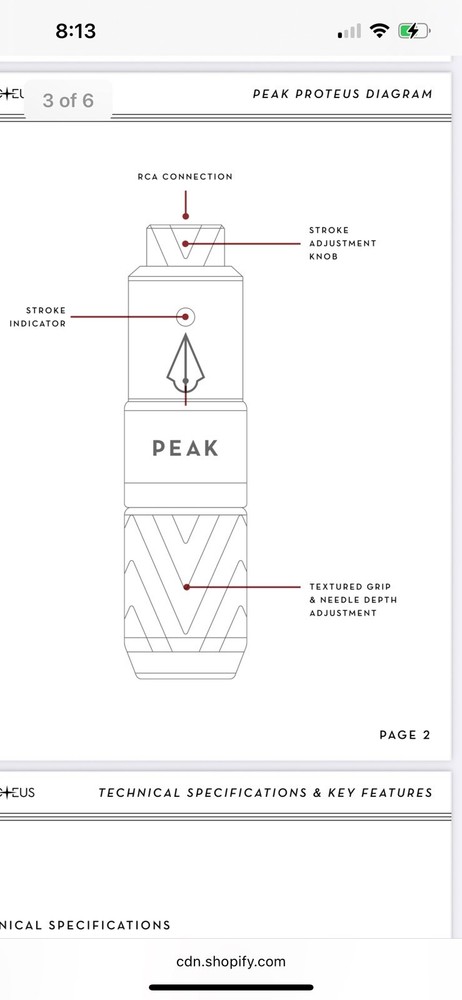 peak proteus Red Adjustable Stroke