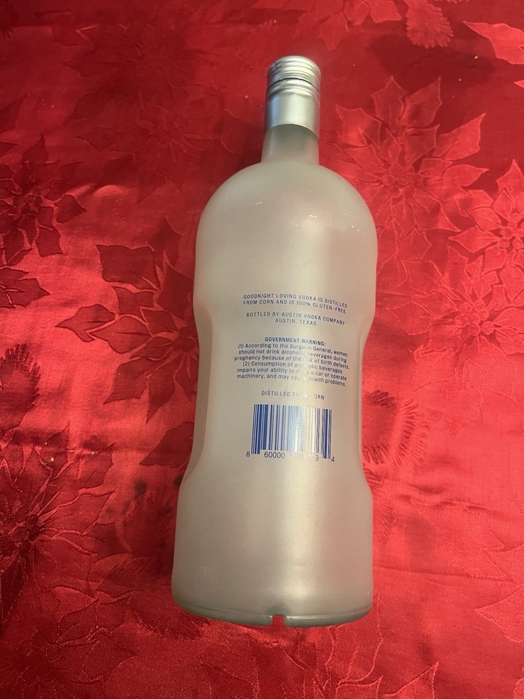 Goodnight Loving Vodka Empty Bottle