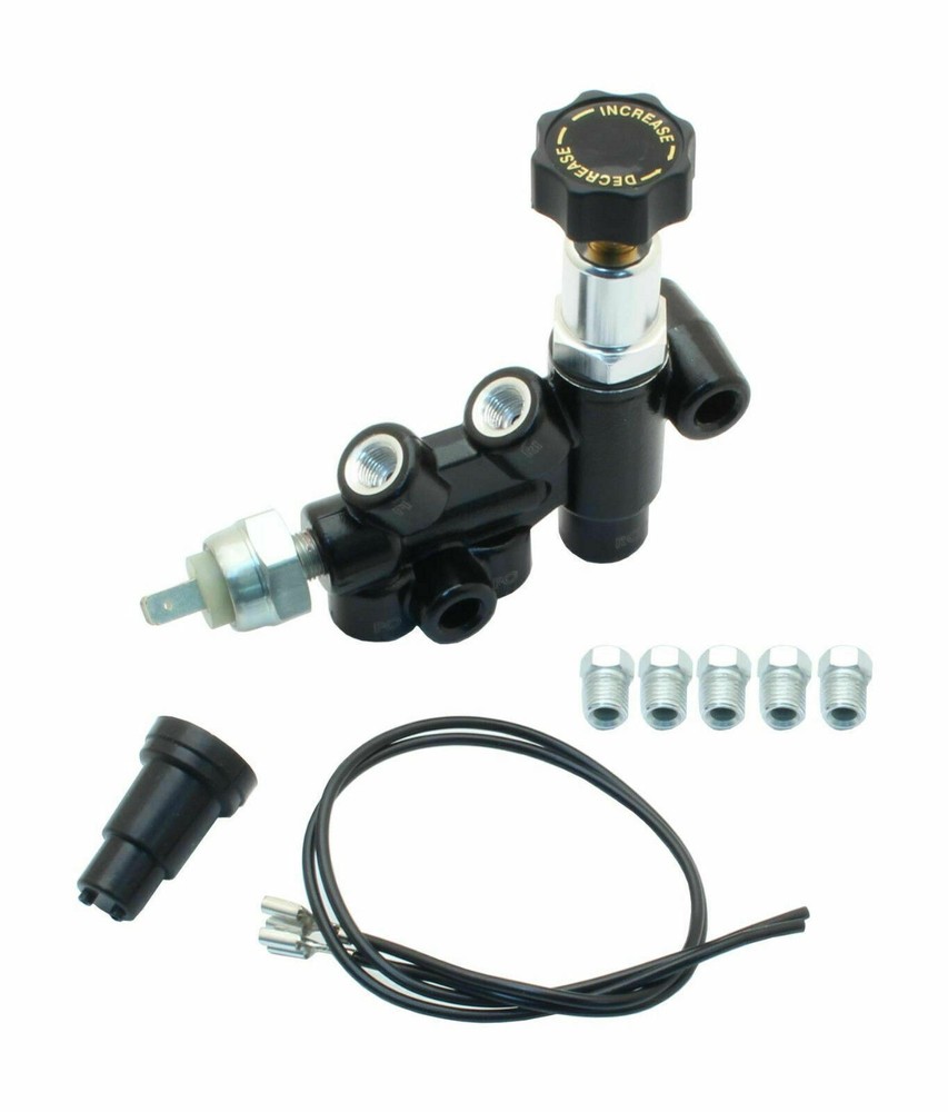 Universal Manual or Power Master Cylinder Kit Adjustable Proportioning Valve Kit