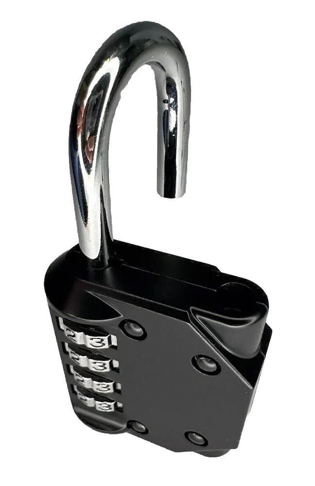 Combination Lock 4 Number Black Small w/ instructions/user manual