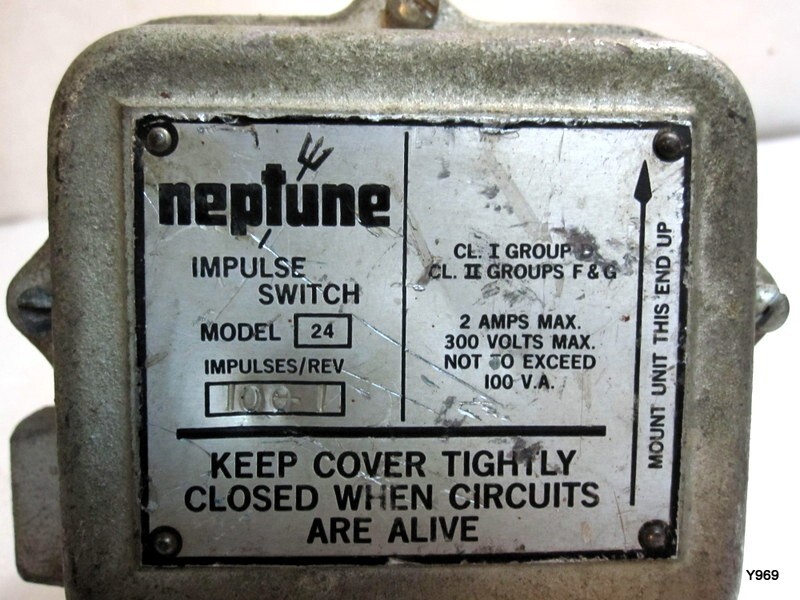 Neptune impulse switch trident meter model 24