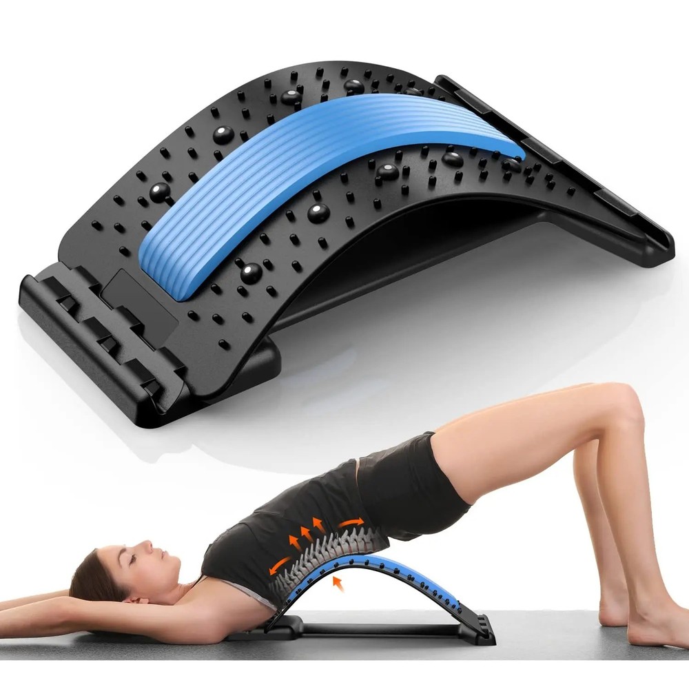 Back Stretcher for Lower Back Pain Relief, Back Cracking Device, Multi-Level