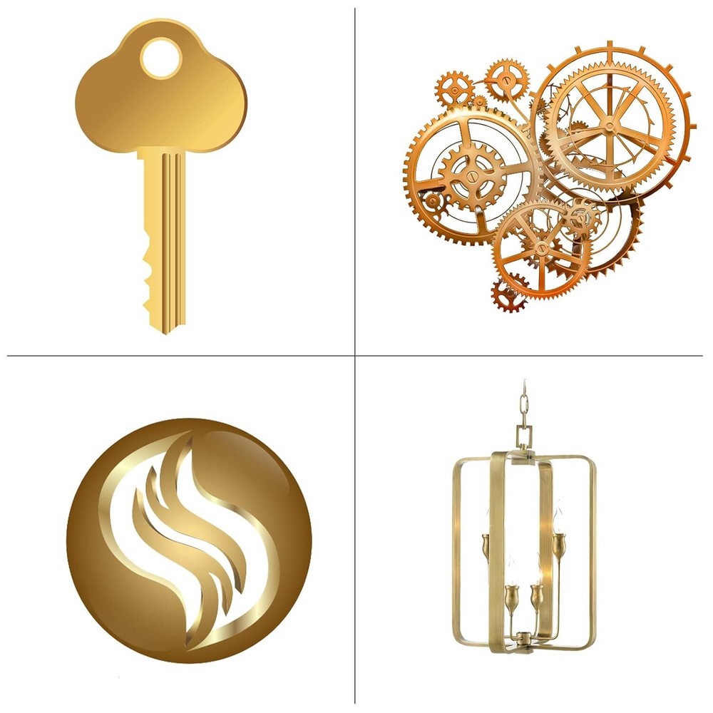 Brass Plates 6" x 6" - 2 Pcs, Scratch-Free, Easy Customization
