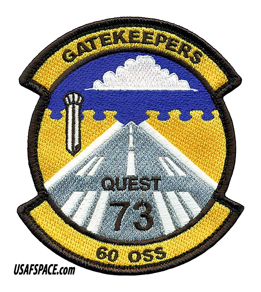 USAF 60 OPERATIONS SUPPORT SQ-60 OSS-GATEKEEPERS-CA ANG-Travis AFB, CA-VEL PATCH