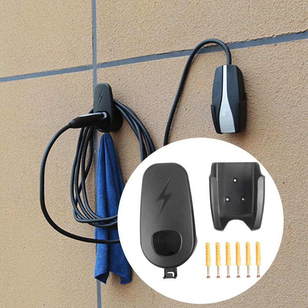 Efficient Electric Vehicle Charging Cable Organizer for Model Y - Wall Mount