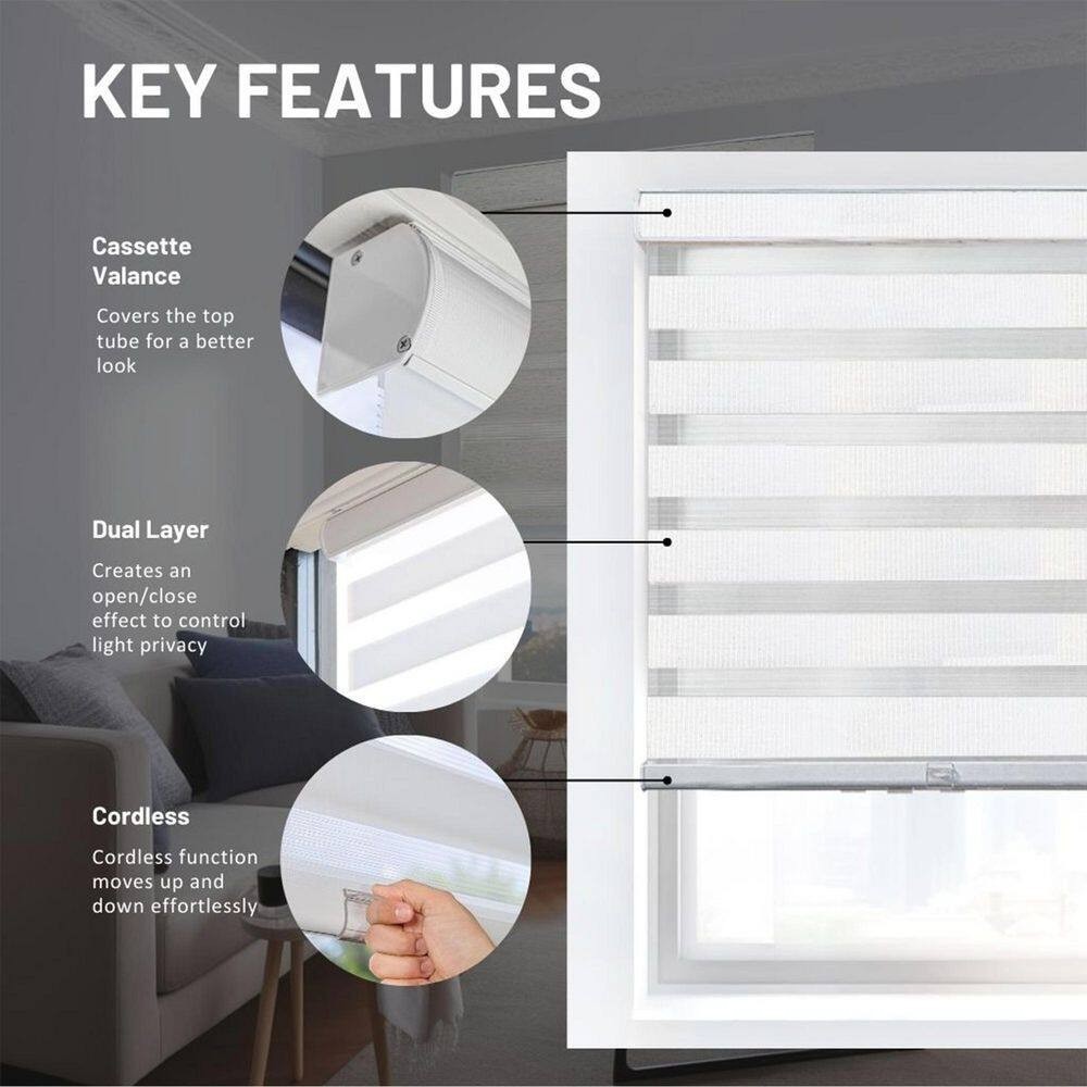 Chicology Zebra Blinds Basic Arctic 26Wx72L ZSBA2672