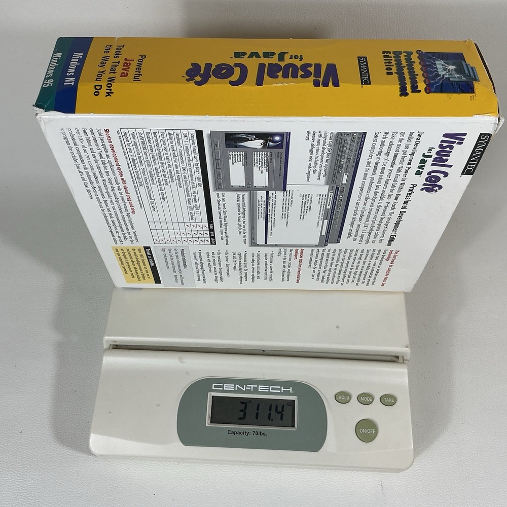 Visual Cafe 2.5 Professional Development + Manual PC CD create Java Windows 95