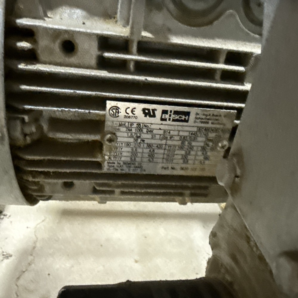 Busch, Inc. RA0063 E Rotary Vane Vacuum Pump